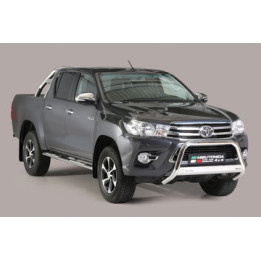 Bullbar Omologat RAR, Misutonida 4x4 Medium Bar, Culoare Argintiu, Toyota Hilux 2021 - Prezent - EDK.ro