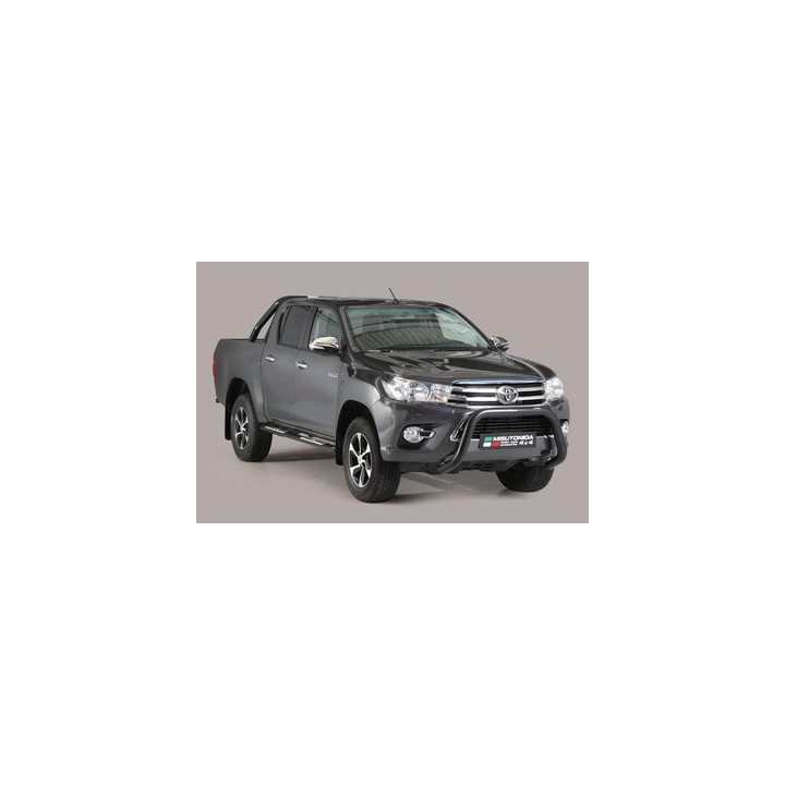 EC Homologated Bullbar, Misutonida 4x4 Medium Bar, Color Black, Toyota Hilux 2021 - Present - EDK.ro