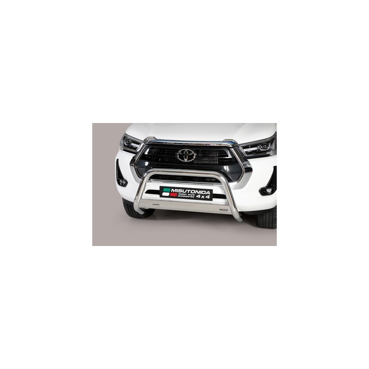 Bullbar Omologat RAR, Misutonida 4x4 Medium Bar, Culoare Argintiu, Toyota Hilux 2021 - Prezent - EDK.ro