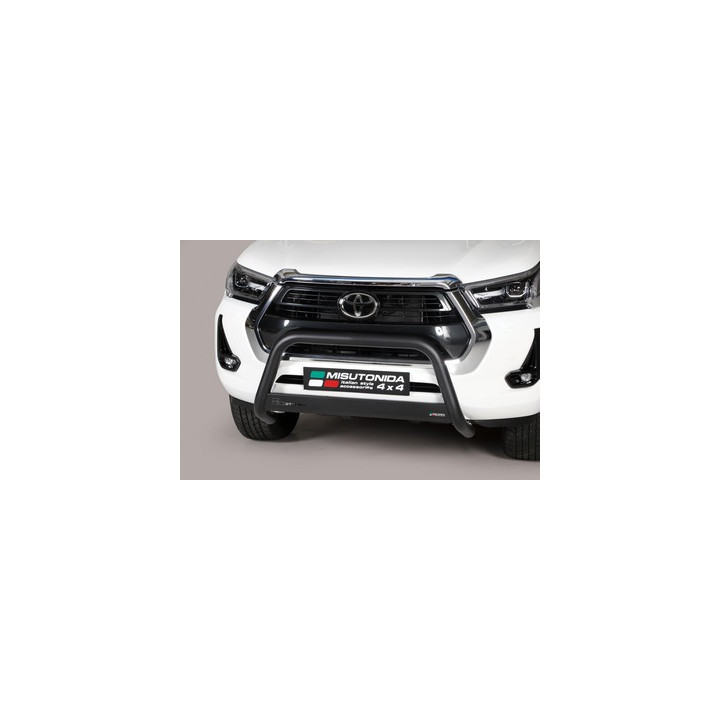 EC Homologated Bullbar, Misutonida 4x4 Medium Bar, Color Black, Toyota Hilux 2021 - Present - EDK.ro