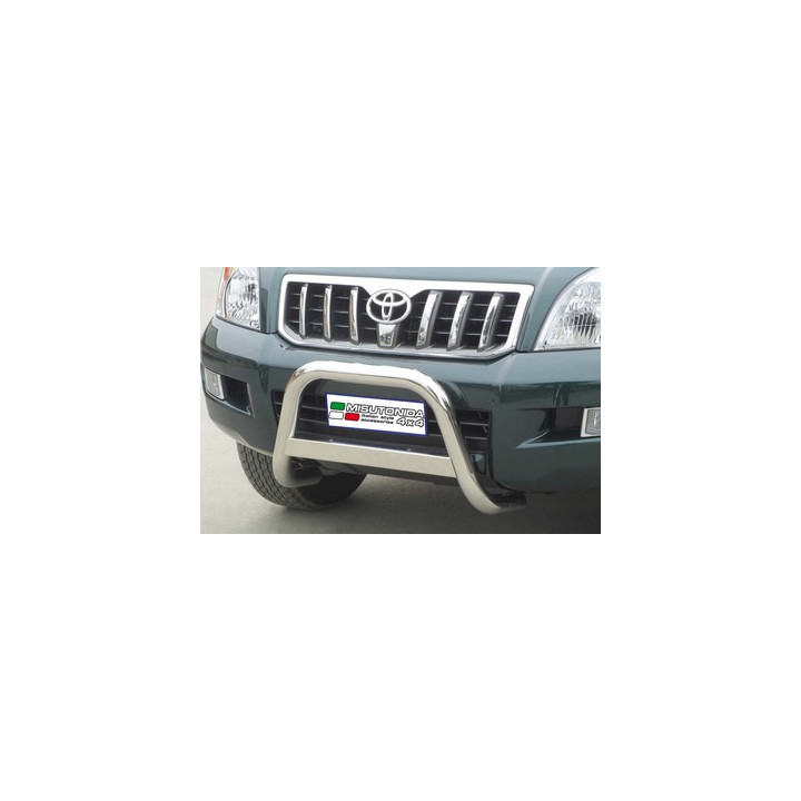 EC Homologated Bullbar, Misutonida 4x4 Medium Bar, Color Silver, Toyota Land Cruiser 120 2003 - 2008 - EDK.ro