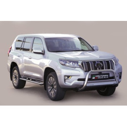 EC Homologated Bullbar, Misutonida 4x4 Medium Bar, Color Silver, Toyota Land Cruiser 150 2018 - Present - EDK.ro