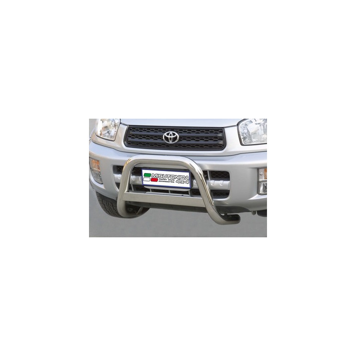 EC Homologated Bullbar, Misutonida 4x4 Medium Bar, Color Black, Toyota RAV4 2000 - 2003 - EDK.ro