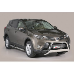 EC Homologated Bullbar, Misutonida 4x4 Medium Bar, Color Silver, Toyota RAV4 - EDK.ro