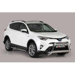 EC Homologated Bullbar, Misutonida 4x4 Medium Bar, Color Silver, Toyota RAV4 - EDK.ro