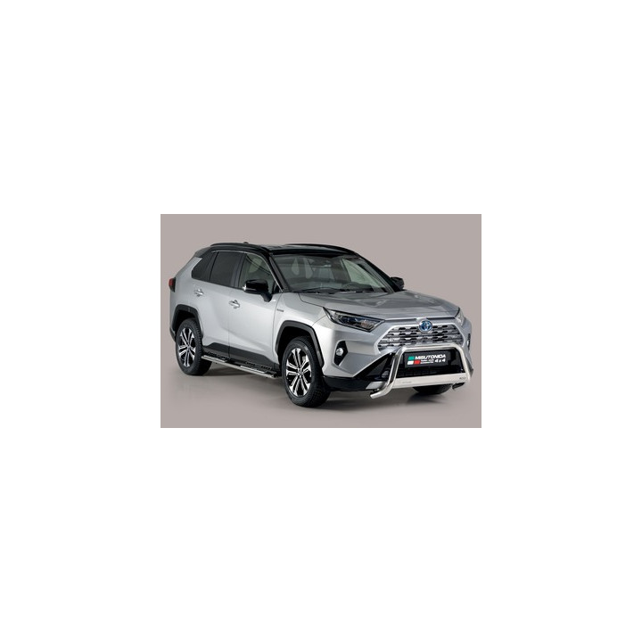 Bullbar Omologat RAR, Misutonida 4x4 Medium Bar, Culoare Argintiu, Toyota RAV4 - EDK.ro