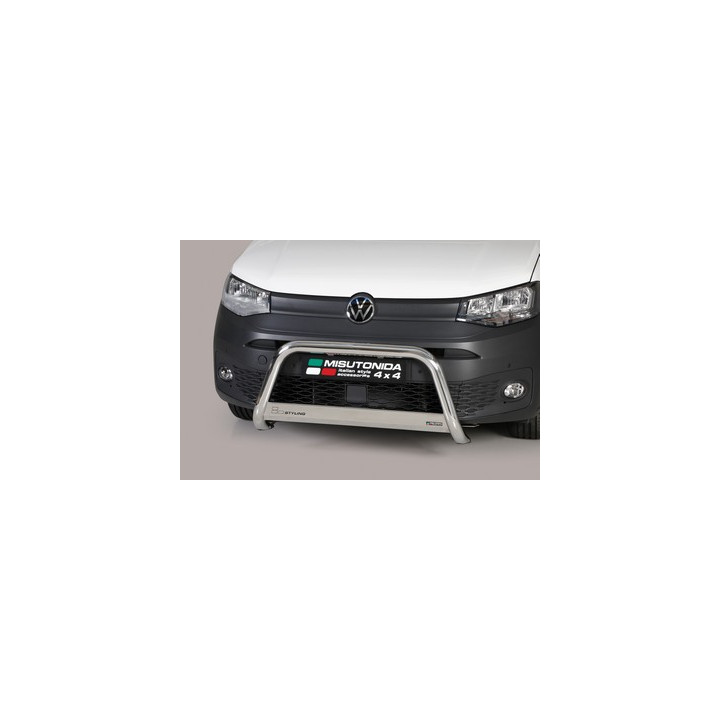 EC Homologated Bullbar, Misutonida 4x4 Medium Bar, Color Silver, Volkswagen Caddy 2021 - Present - EDK.ro