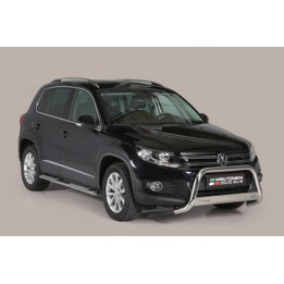 Bullbar Omologat RAR, Misutonida 4x4 Medium Bar, Culoare Argintiu, Volkswagen Tiguan - EDK.ro