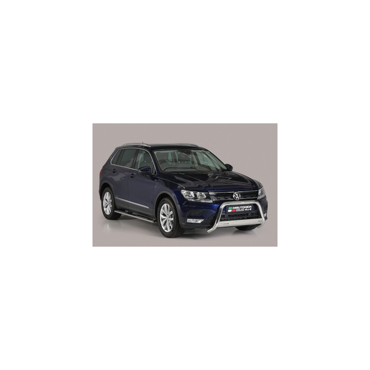 Bullbar Omologat RAR, Misutonida 4x4 Medium Bar, Culoare Argintiu, Volkswagen Tiguan - EDK.ro