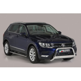 EC Homologated Bullbar, Misutonida 4x4 Medium Bar, Color Black, Volkswagen Tiguan - EDK.ro