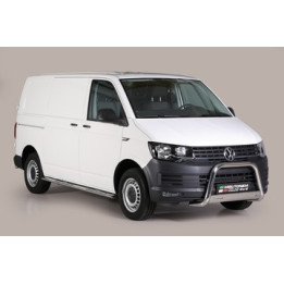 EC Homologated Bullbar, Misutonida 4x4 Medium Bar, Color Black, Volkswagen Transporter T6 2015 - 2018 - EDK.ro