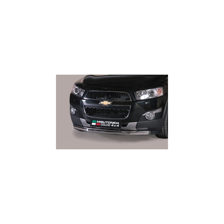EC Homologated Bullbar, Misutonida 4x4 Slash Bar, Color Black, Chevrolet Captiva - EDK.ro
