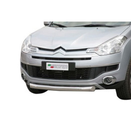 EC Homologated Bullbar, Misutonida 4x4 Slash Bar, Color Silver, Citroën C-Crosser - EDK.ro