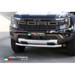 EC Homologated Bullbar, Misutonida 4x4 Slash Bar, Color Silver, Ford Ranger 2023 - Present - EDK.ro