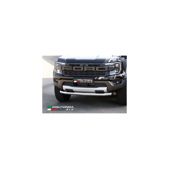 Bullbar Omologat RAR, Misutonida 4x4 Slash Bar, Culoare Argintiu, Ford Ranger 2023 - Prezent - EDK.ro