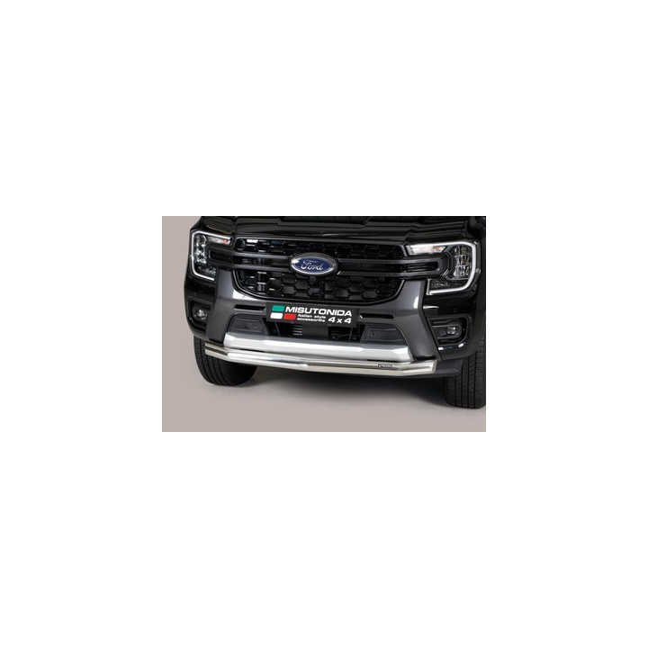 EC Homologated Bullbar, Misutonida 4x4 Slash Bar, Color Silver, Ford Ranger 2023 - Present - EDK.ro