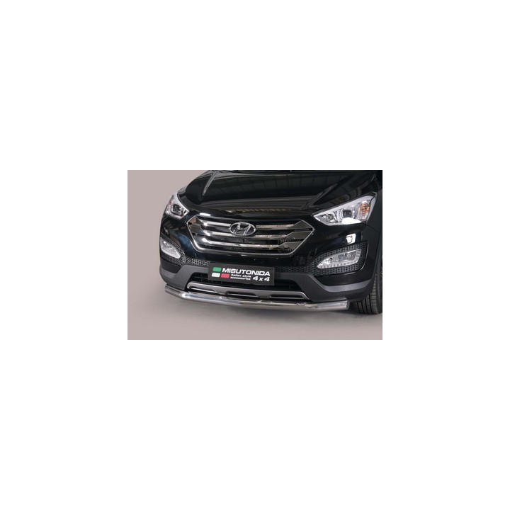EC Homologated Bullbar, Misutonida 4x4 Slash Bar, Color Silver, Hyundai Santa Fe - EDK.ro
