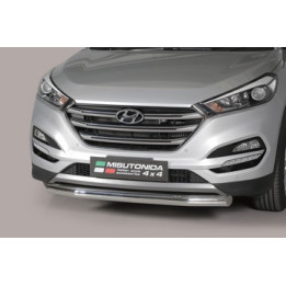 EC Homologated Bullbar, Misutonida 4x4 Slash Bar, Color Silver, Hyundai Tucson - EDK.ro