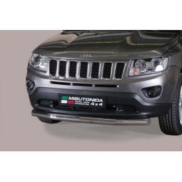 Bullbar Omologat RAR, Misutonida 4x4 Slash Bar, Culoare Argintiu, Jeep Compass - EDK.ro