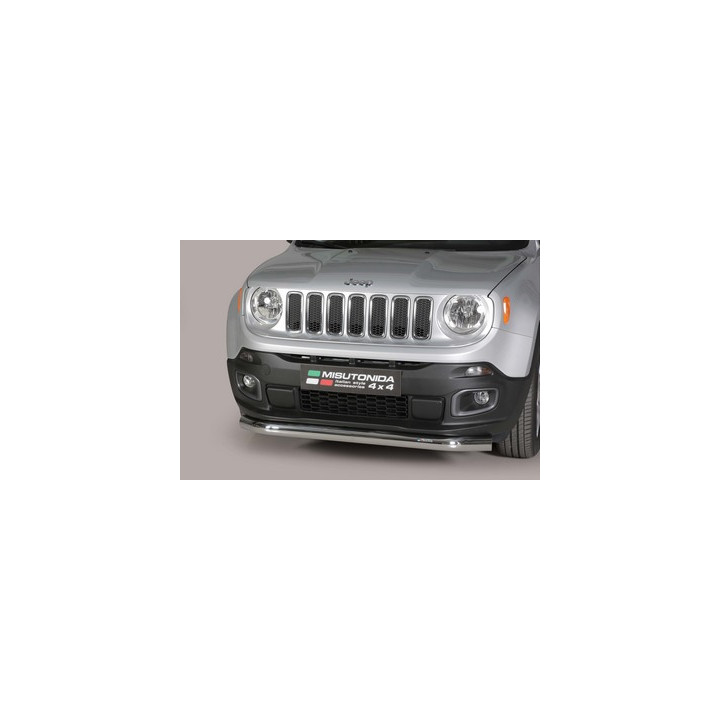 EC Homologated Bullbar, Misutonida 4x4 Slash Bar, Color Black, Jeep Renegade - EDK.ro