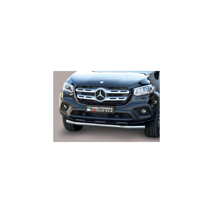 EC Homologated Bullbar, Misutonida 4x4 Slash Bar, Color Silver, Mercedes-Benz X-Class - EDK.ro