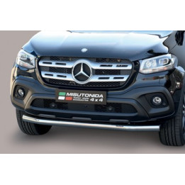 EC Homologated Bullbar, Misutonida 4x4 Slash Bar, Color Black, Mercedes-Benz X-Class - EDK.ro
