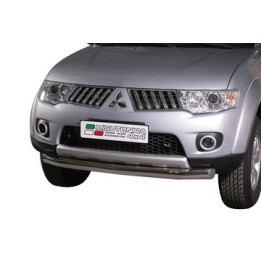 Bullbar Omologat RAR, Misutonida 4x4 Slash Bar, Culoare Argintiu, Mitsubishi L200 2010 - 2015 - EDK.ro