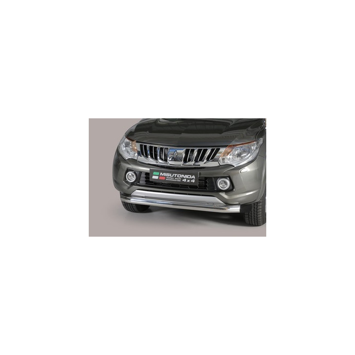 Bullbar Omologat RAR, Misutonida 4x4 Slash Bar, Culoare Argintiu, Mitsubishi L200 2015 - 2018 - EDK.ro