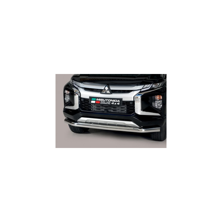 EC Homologated Bullbar, Misutonida 4x4 Slash Bar, Color Black, Mitsubishi L200 2019 - Present - EDK.ro