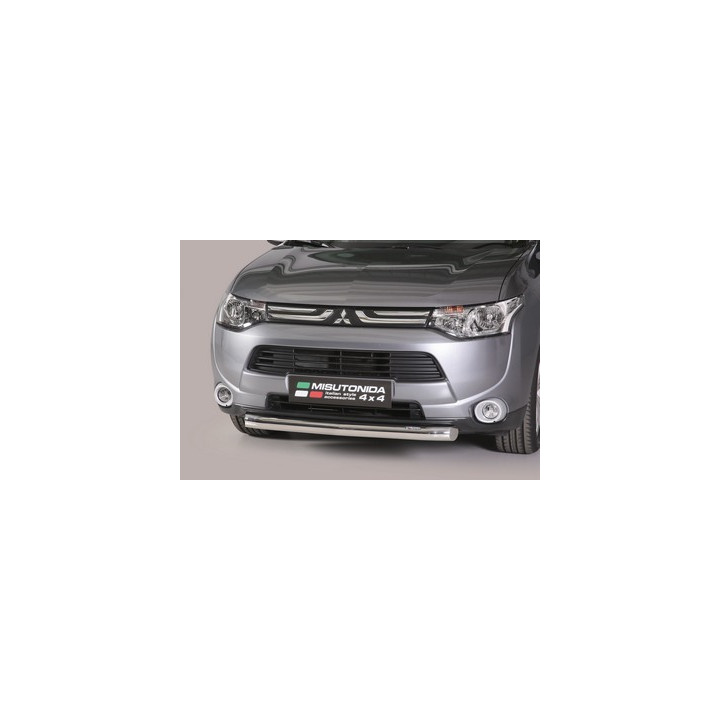 Bullbar Omologat RAR, Misutonida 4x4 Slash Bar, Culoare Argintiu, Mitsubishi Outlander - EDK.ro