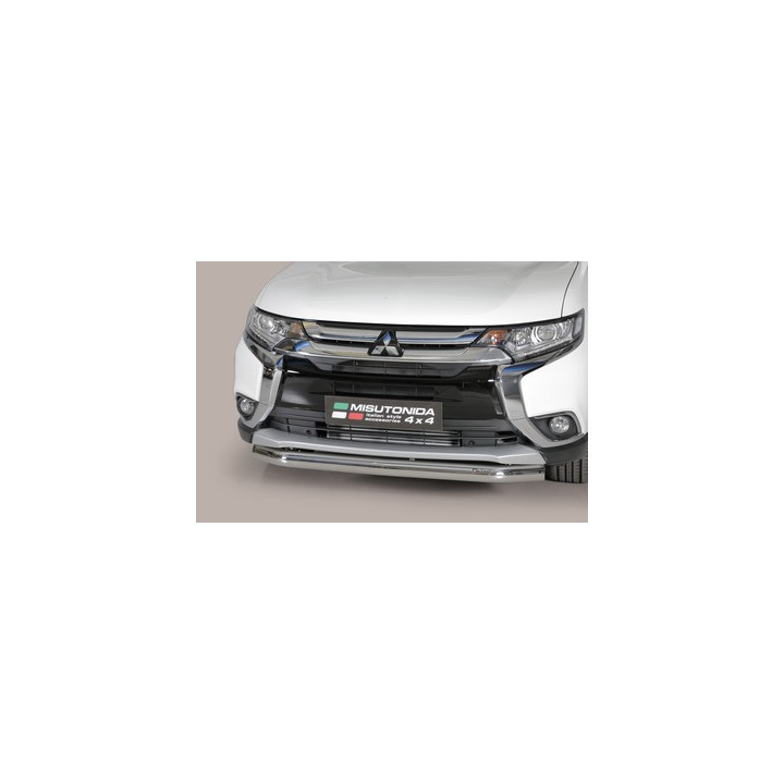 EC Homologated Bullbar, Misutonida 4x4 Slash Bar, Color Silver, Mitsubishi Outlander - EDK.ro