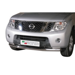 Bullbar Omologat RAR, Misutonida 4x4 Slash Bar, Culoare Argintiu, Nissan Navara 2010 - 2015 - EDK.ro