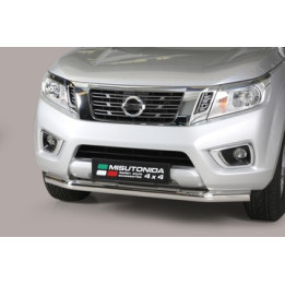 EC Homologated Bullbar, Misutonida 4x4 Slash Bar, Color Black, Nissan Navara 2016 - Present - EDK.ro