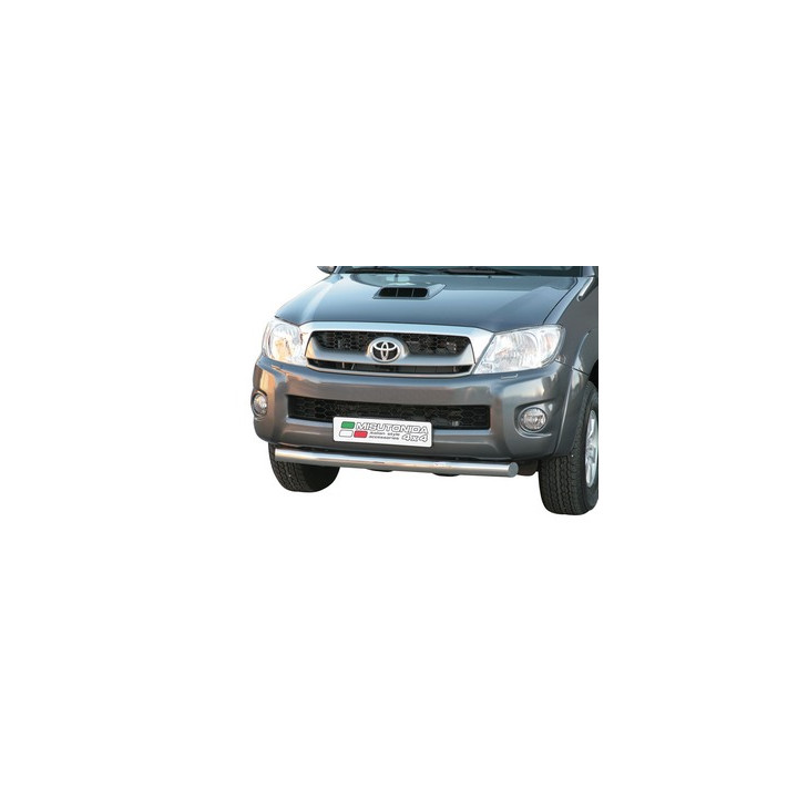 EC Homologated Bullbar, Misutonida 4x4 Slash Bar, Color Silver, Toyota Hilux 2006 - 2011 - EDK.ro