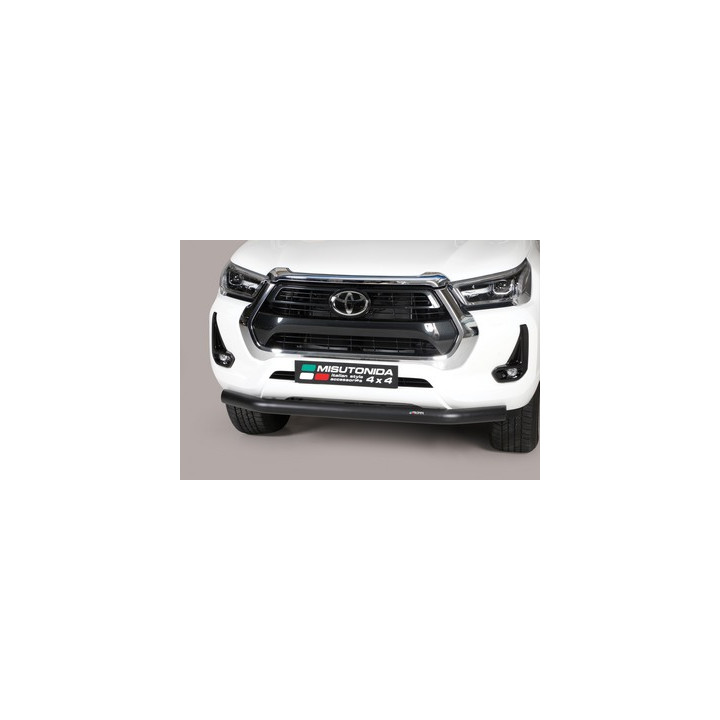 EC Homologated Bullbar, Misutonida 4x4 Slash Bar, Color Black, Toyota Hilux 2021 - Present - EDK.ro