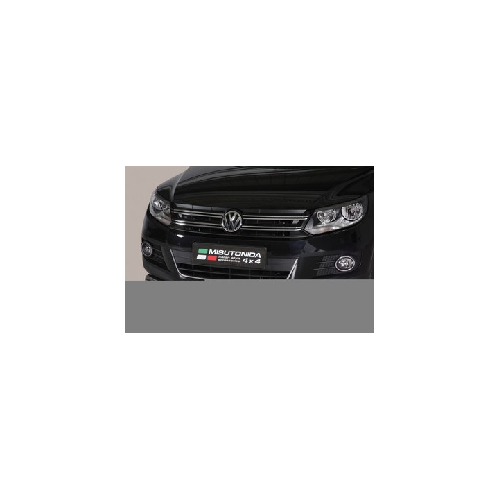 Bullbar Omologat RAR, Misutonida 4x4 Slash Bar, Culoare Negru, Volkswagen Tiguan - EDK.ro