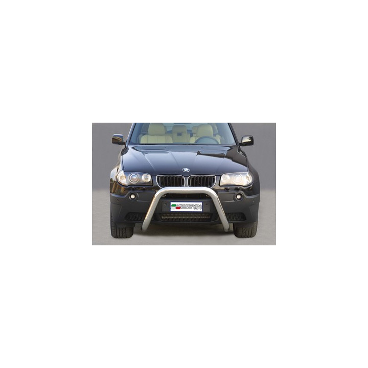 EC Homologated Bullbar, Misutonida 4x4 Super Bar, Color Silver, BMW X3 - EDK.ro