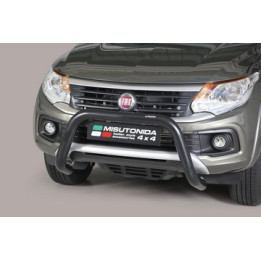 EC Homologated Bullbar, Misutonida 4x4 Super Bar, Color Black, Fiat Fullback - EDK.ro