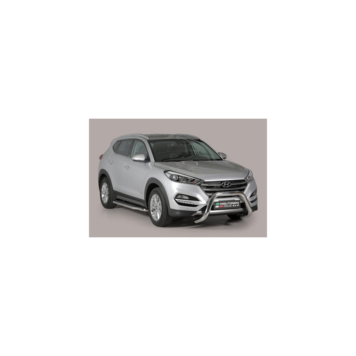 EC Homologated Bullbar, Misutonida 4x4 Super Bar, Color Silver, Hyundai Tucson - EDK.ro