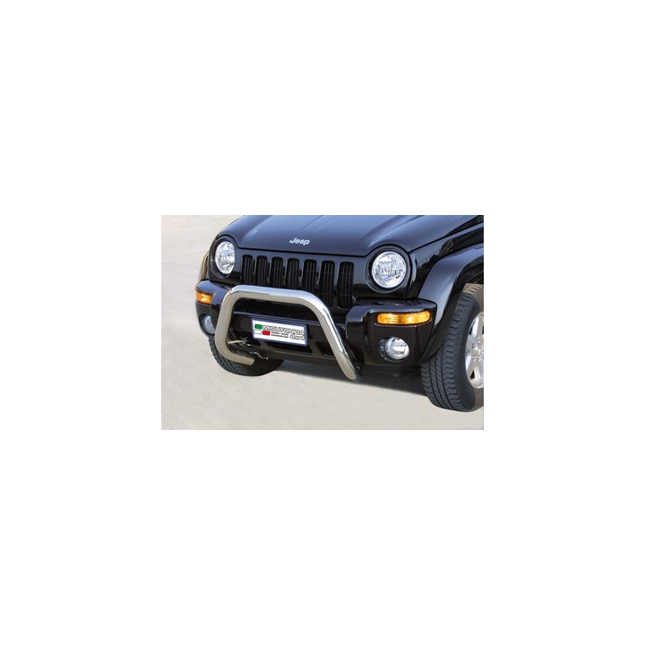 EC Homologated Bullbar, Misutonida 4x4 Super Bar, Color Silver, Jeep Cherokee - EDK.ro