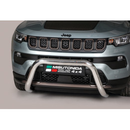 EC Homologated Bullbar, Misutonida 4x4 Super Bar, Color Silver, Jeep Compass - EDK.ro