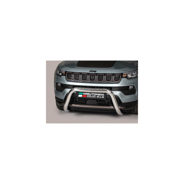 EC Homologated Bullbar, Misutonida 4x4 Super Bar, Color Silver, Jeep Compass - EDK.ro