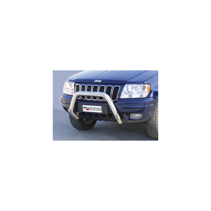 Bullbar Omologat RAR, Misutonida 4x4 Super Bar, Culoare Argintiu, Jeep Grand Cherokee - EDK.ro