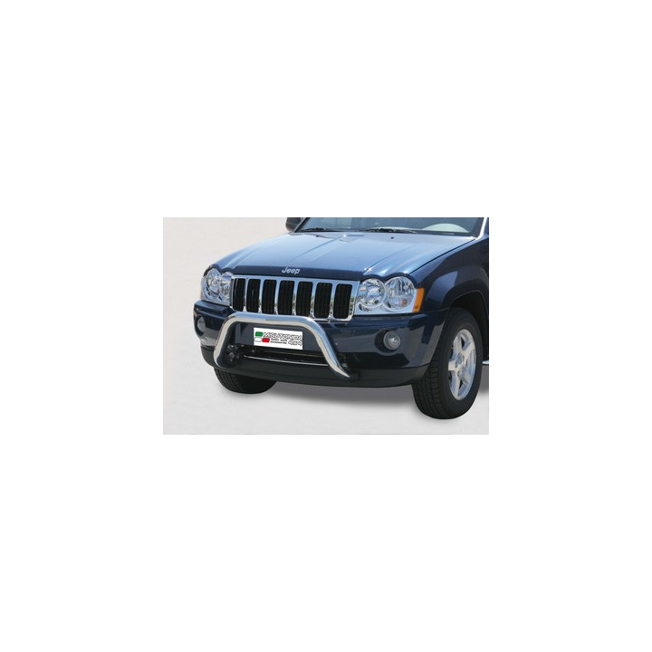 EC Homologated Bullbar, Misutonida 4x4 Super Bar, Color Silver, Jeep Grand Cherokee - EDK.ro