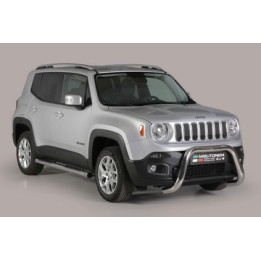 EC Homologated Bullbar, Misutonida 4x4 Super Bar, Color Black, Jeep Renegade - EDK.ro