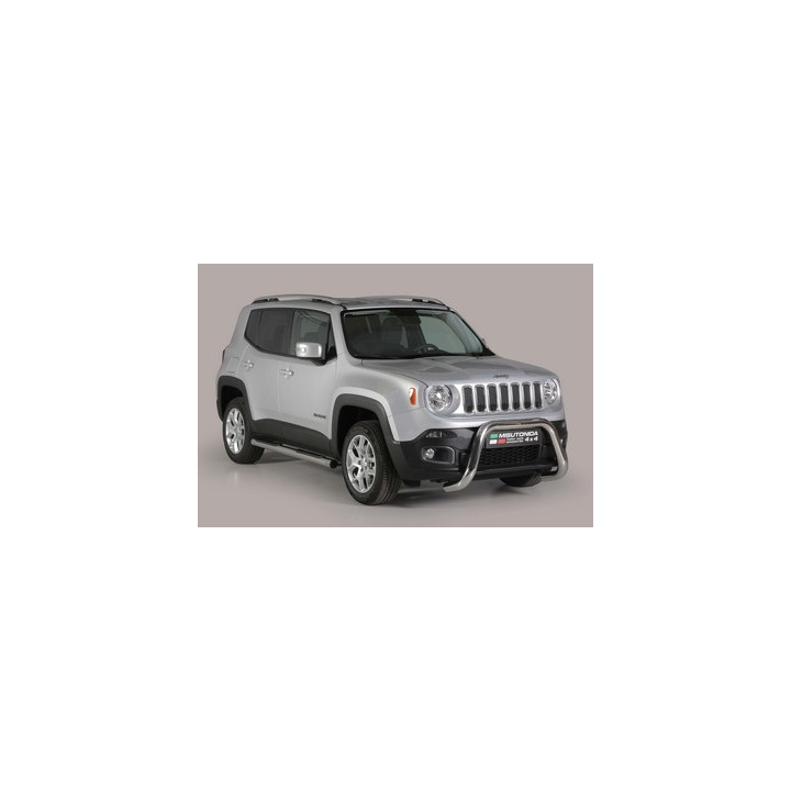 EC Homologated Bullbar, Misutonida 4x4 Super Bar, Color Black, Jeep Renegade - EDK.ro