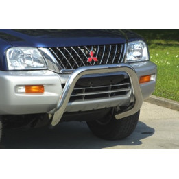 EC Homologated Bullbar, Misutonida 4x4 Super Bar, Color Silver, Mitsubishi L200 2002 - 2006 - EDK.ro