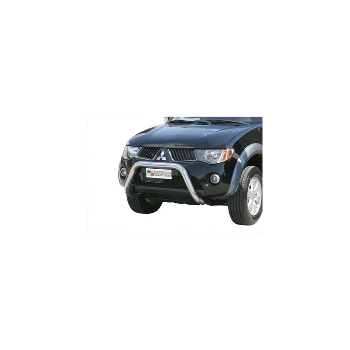 EC Homologated Bullbar, Misutonida 4x4 Super Bar, Color Silver, Mitsubishi L200 2006 - 2009 - EDK.ro