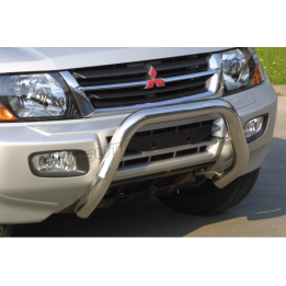 Bullbar Omologat RAR, Misutonida 4x4 Super Bar, Culoare Argintiu, Mitsubishi Pajero 2000 - 2002 - EDK.ro