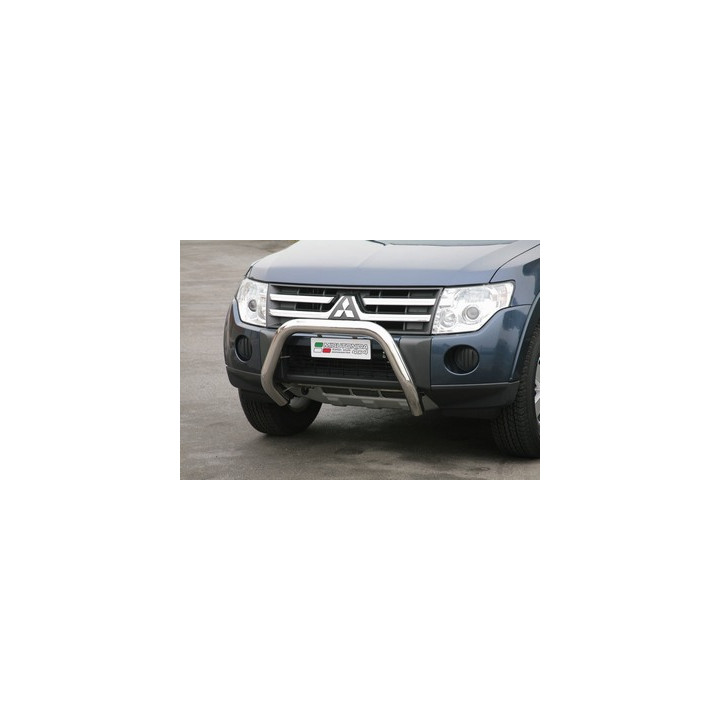 Bullbar Omologat RAR, Misutonida 4x4 Super Bar, Culoare Argintiu, Mitsubishi Pajero 2007 - 2014 - EDK.ro